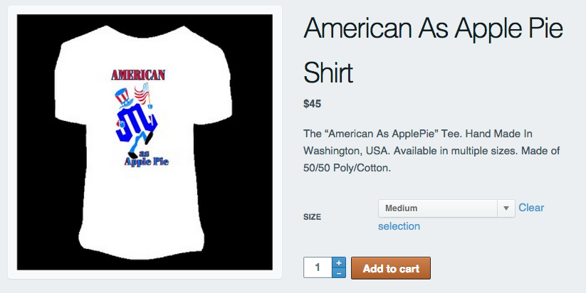 mountain junkie american as apple pie shirt